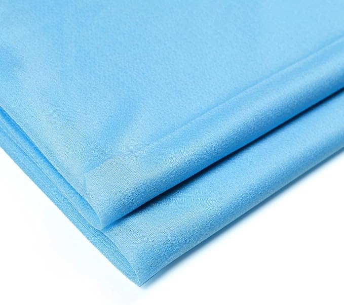 VDS Pack of 1 Panel (30 Inch X 20 Feet) Wedding Arch Draping Fabric Sheer Chiffon Fabric Drapery for Wedding Ceremony Reception Swag Backdrop Canopy Chuppah ARBO Altars Decoration (Turquoise)