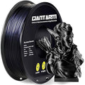 GIANTARM 3D Printer Filament, Silk Black Pla Filament, 1Kg(2.2lbs) Spool, 1.75mm Dimension Accuracy +/- 0.03mm, 3D Printing Filament