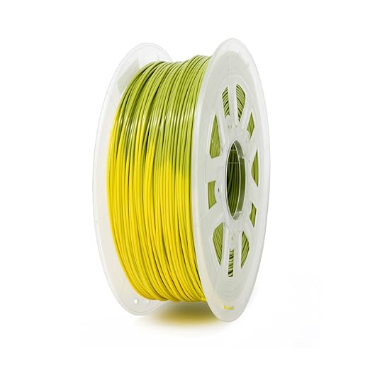 Gizmo Dorks 1.75mm ABS Filament 1kg / 2.2lb for 3D Printers, Color Change Green to Yellow