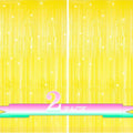Yellow Streamers Birthday Party Decorations,2 Pack Yellow Tinsel Foil Fringe Curtains,Fringe Backdrop for Sunshine/Lemon/Summer/Hawaiian/Baseball/Back to School Party Decorations,3.3x6.6ft