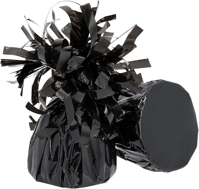 BLUE PANDA Black Balloon Weights - Pack of 15, 6 Oz, 4.5 In - Helium Balloon Weight Bulk for Table Centerpieces & Outdoor Events