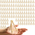 110Pcs Mini Wood Easel Stands - 5 Inch Small Wooden Display Easels for Artist Crafts, Business Cards, Photos, Paintings & Gifts (Tabletop Tripod Holder)