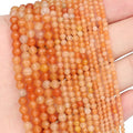 Song Xi 180pcs 2mm Natural Red Aventurine Gemstone Beads Faceted Round Loose Stone Beads for Jewelry Making