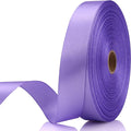 Light Purple Satin Craft Ribbon - 7/8 Inch, 60 Yards - Single Face Polyester for Handmade Roses, Gift Wrapping, Timeless Flower, Bouquets, Wedding and Party Decoration