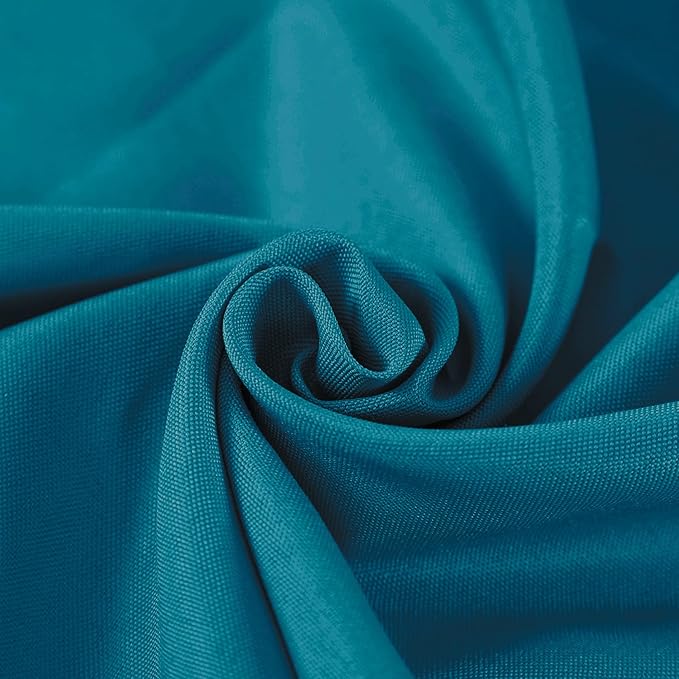 Fokitut 2 Pack Waterproof Round Tablecloth, 70 Inch, Stain Resistant and Wrinkle Polyester Table Cloth, Fabric Table Cover for Kitchen Dining, Wedding, Party, Holiday Dinner-Caribbean Blue