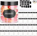 8 OZ Plastic Jars with Lids, 24 Pack Clear Plastic Slime Containers for Kitchen and Household Food Storage of Dry Goods, Creams and More, BPA Free