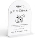 Photo Guest Book Sign, White Arch Acrylic Wedding Sign, Wedding Guest Book Alternative, Bridal Shower Decor, Engagement Party Decor, Centerpiece Table Decorations Party for Bride and Groom-24