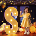 Marquee Letters 3 Feet Tall Large Light Up Letters S Wedding Mr and Mrs Sign Marry Me Engagement Party Decor Yellow Light Birthday Decorations Balloon Arch Kit Foam Sign S