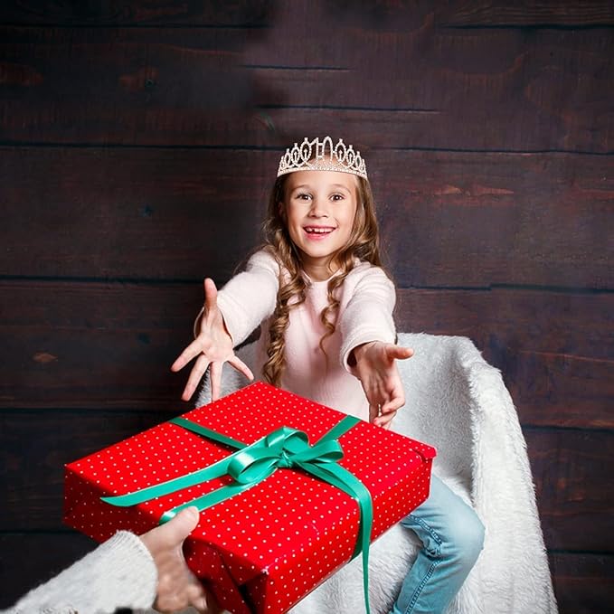 10th Birthday Decorations for Girls, Including Sash, Crown/Tiara, Candles, Cake Topper. 10th Birthday Gifts for Girls, Rose Gold Party Decor Supplies