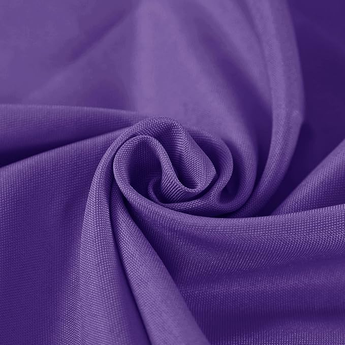 Fokitut 2 Pack Waterproof Rectangle Tablecloth, 60x102 Inch, Stain Resistant and Wrinkle Polyester Table Cloth, Fabric Table Cover for Kitchen Dining, Wedding, Party, Holiday Dinner-Purple