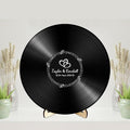 Personalized Vintage Record Guest Book Sign Custom Name Date Rustic Wedding Guest Book Alternative Unique Guest Book for Wedding Anniversary (Style 8)
