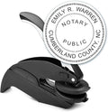 MaxMark Notary Seal Round Embosser for North Carolina State - Includes Gold Burst Seal Labels (50 Count)