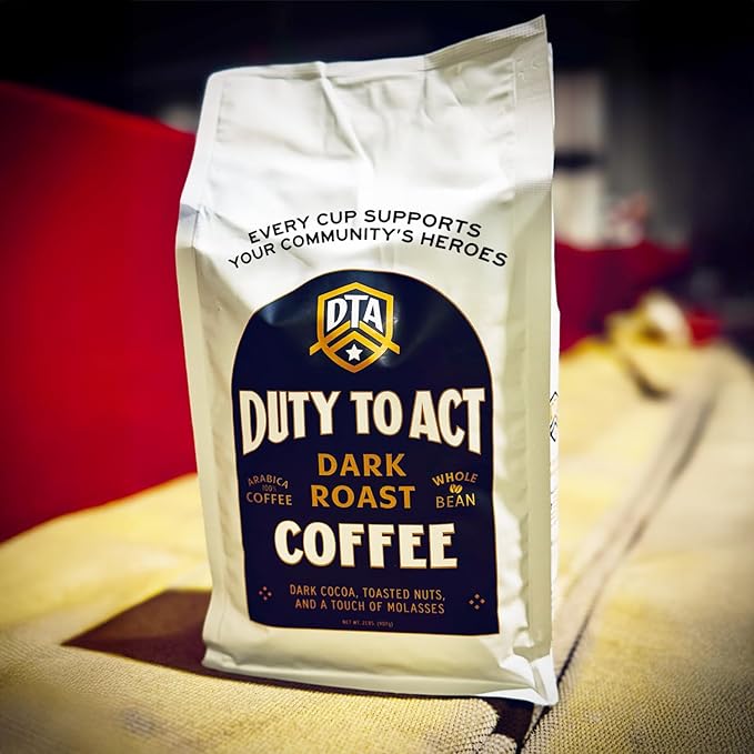 Duty to Act Dark Roast Whole Coffee Beans, 2 lbs (Pack of 5)