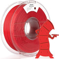 AMOLEN Rapid PETG Basic 3D Printer Filament 1.75mm +/-0.02mm,500mm/s High Speed Strong Toughness Red 1KG/2.2lb