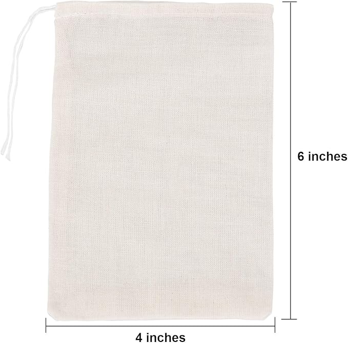 Tatuo 200 Pack Muslin Bags Burlap Drawstring sachet Bags Multipurpose Canvas Linen Pouch for Tea Jewelry Wedding Party Favors Storage
