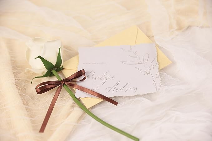 Coffee Brown Satin Ribbon 1/4 inch X Continuous 25 Yards, Single Face Polyester Ribbon Perfect for Gift Wrapping, Flower Bouquet, Wedding Decor, Crafts, Bow Making, Sewing and More