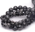 10mm Natural Stone Beads for Jewelry Making,Larvikite Labradorite Polished Smooth Round Gemstone Beads for Bracelet Necklace 15 Inch