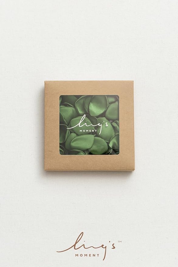 Ling's Moment Rose Petals, Silk Flower Petals for Wedding/Aisle/Flower Girl Baskets/Table Centerpiece Décor,etc.Olive Green 200pcs