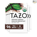 TAZO Organic Awake English Breakfast Black Tea Bags, 96 Total Tea Bags (16ct - Pack of 6)