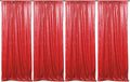 Red Sequin Backdrop Curtains 4 Panels 2FTx8FT Wedding Photo Backdrop Glitter Birthday Bridal Party Curtains Sparkle Background Drapes Parties Decor Curtains