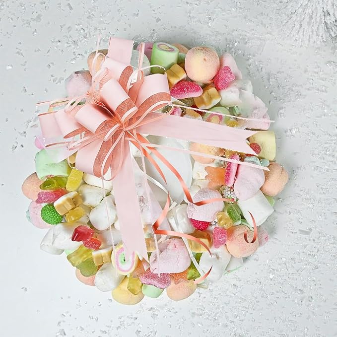 WEWILUCK Pull Bows for Presents - Large Light Pink Gift Bows for Gift Baskets, Flower Paper Wrapping, Ideal for Women, Party, Valentines Day, and More(6 inches, 15PCS)
