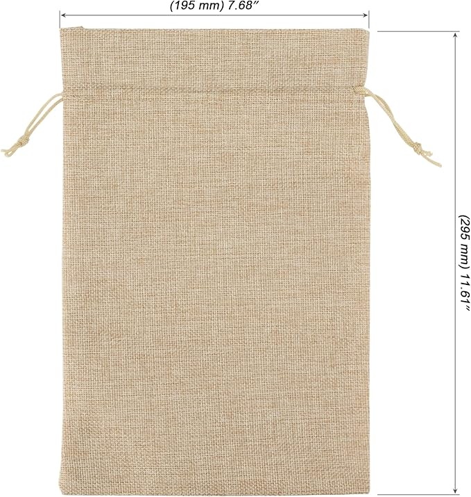 MOUYAT 30 PCS 8 x 12 Inch Burlap Bags with Drawstring, Reusable Burlap Drawstring Gift Bags, Party Favor Sacks Bulk for Wedding Party Christmas Birthday Presents Snacks Jewelry Kitchen Storage