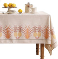 patdrea Designer Linen Long Tablecloth for Rectangle Table,Pineapple Pattern Tablecloths,Table Cover Cloth Colorful Decor for Kitchen Dining Christmas,Thanksgiving,63"x102"-Pineapple B