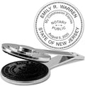 MaxMark Insert Only for Notary Seal Round Desk Embosser for New Jersey State