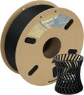 DURAMIC 3D PLA+ Filament 1.75mm 1Kg Black, PLA Plus Filament 1Kg Spool(2.2lbs) Tougher and Stronger, Dimensional Accuracy Probability +/- 0.02mm