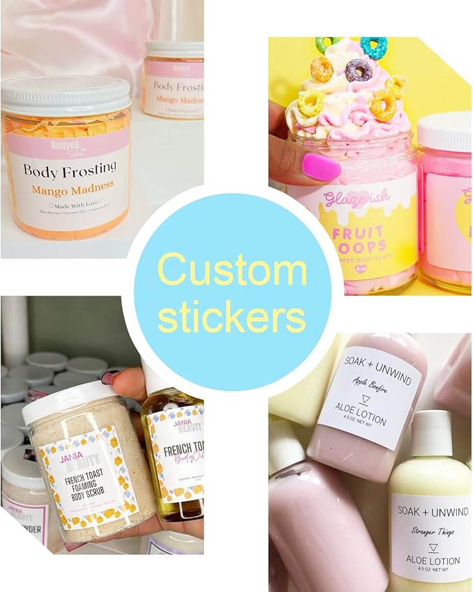 Custom Personalized Labels - 100-500 Stickers With Any Image, Logo, and Text for Business, Thank You Labels (Hexagon, 3.5 Inch)