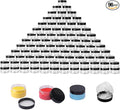 96 Packs 3.5 OZ Transparent Plastic Jars with black Lids, Body Butter Containers, Cosmetic Containers jars for Kitchen Ingredients, beads, sequins, Lotion, Cream, DIY Crafts and More by KUKLIPJIM.