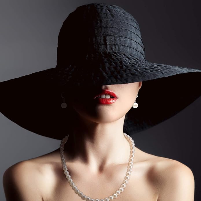 4 Pcs 1920s Faux Pearl Costume Jewelry Set for Women Halloween Simulated Necklace Bracelet Earrings for Wedding