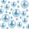 150Pcs Light Blue Polished No Hole Faux Pearl Beads for Vase Filling Decorations, Plastic Pearls Vase Fillers, Table Scatters, Wedding Centerpiece, Home Decor, 8/14/20 mm