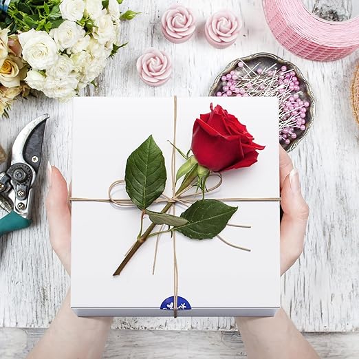 MESHA White Gift Boxes with Lids 8x8x4'' 100PC, Gift Boxes Bulk for Small Business, Bridesmaid Proposal Boxes with Lids for Engagement Wedding Favors