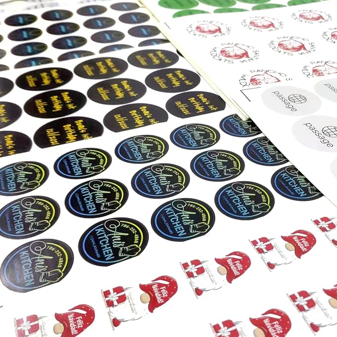 100-500 Custom Stickers Personalized Labels, Customized Stickers with Any Image Logo and Text. Custom Stickers for Business LogoThank You Labels,etc. (Rectangle,4X2 Inch)