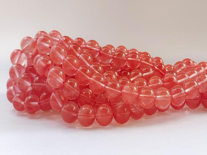 Stone Beads 8mm 100pcs Watermelon Quartz Beads Round Loose Gemstones Beads for Bracelet Necklace Jewelry Making (8mm, 60824 Watermelon Quartz)