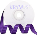 Purple Satin Ribbon 3/8 inch X Continuous 25 Yards, Single Face Polyester Ribbon Perfect for Gift Wrapping, Flower Bouquet, Wedding Decor, Crafts, Bow Making, Sewing and More