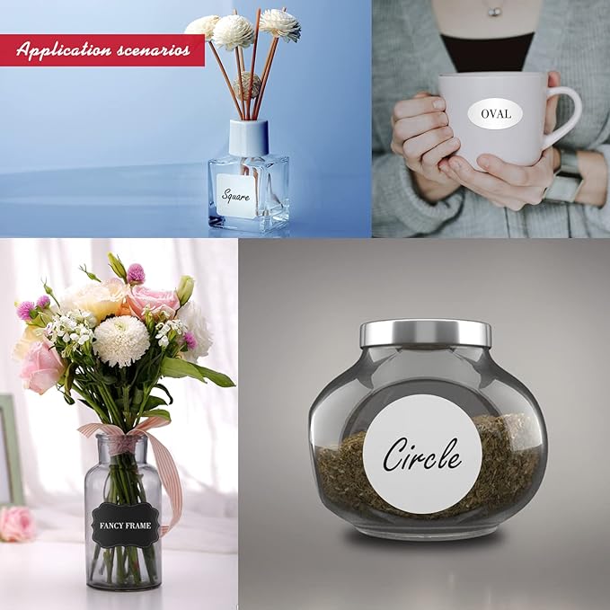 Custom Stickers - Personalized Labels, Customized Stickers with Any Design Image Logo Text, 100 Labels (Flower, 5"x5", Watercolor, Vinyl, Floral, Rectangular, Outdoor, Matte, Waterproof)