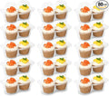 80 Pack Plastic Cupcake Containers 2-Compartment Clear Cupcake Boxes Disposable Cupcake Tray Holders 2 Cavity Cupcake Carriers with Deep Dome For Cupcake Muffin Packaging