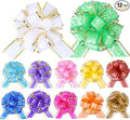 12Pcs Heart Gift Wrap Pull Bows, Large 6 Inch Assorted Gift Pull Bows, for Presents,Christmas Party Birthday Gift for Wrapping Boxes,Valentine's Day Gift Decorations