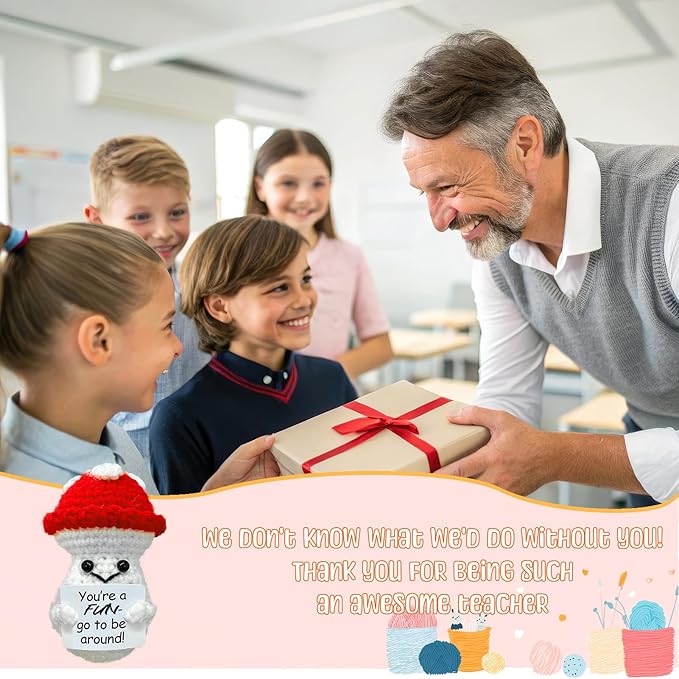 Birthday Gifts for Women Man-Emotional Cheer Support,Funny Handmade Mushroom,Unique Cute Presents for Her Him Women Men Friend Coworker Family