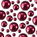 260Pcs Burgundy Glossy Beads for Centerpiece Decor, Artifical Pearls Vase Filler, No Hole Round Pearl Beads for Wedding Birthday Christmas Party Home Decor(18mm 14mm 6mm)