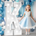 Ledido 4FT Marquee Light Up Letters, Cool White Light Up Letters Large Marquee Letter for Party Decorations, Mosaic Letter K for Balloons, Wedding Birthday Graduation Decor
