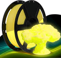 FLASHFORGE Rapid PLA Filament 1.75mm Luminous Yellow, 500mm/s High Speed Printing, Glow in The Dark 3D Printer Filament 1kg Spool, Dimensional Accuracy +/- 0.02mm, Brilliant, Long-Lasting Glow