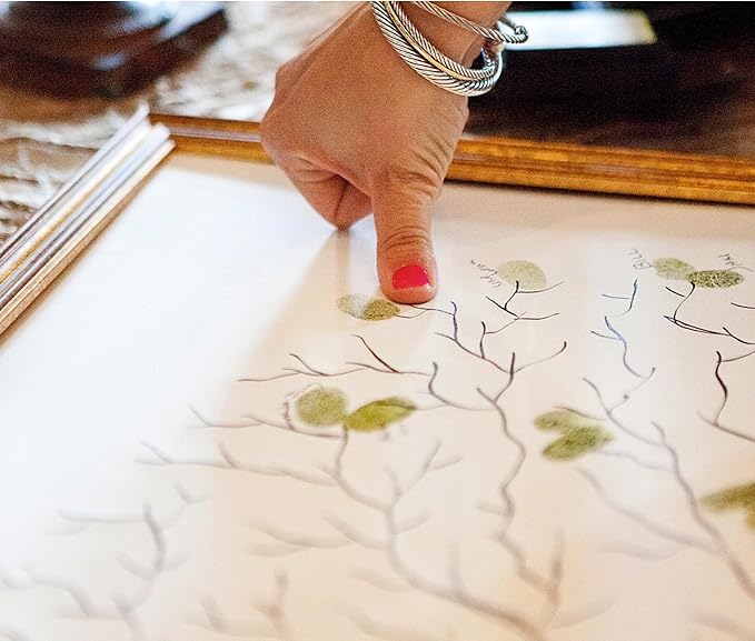 Guestbook Tree, Low Oak Thumbprint Alternative Guest Book Wedding, Family Reunions (Guestbook Sizes: 13" x 19" to 24" x 36")
