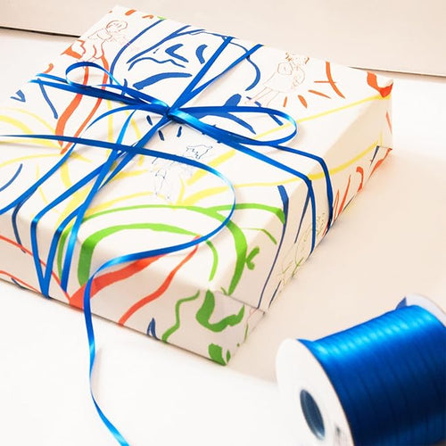 1/4" x 230 Yards Royal Blue Satin Ribbon Single Faced Bulk Fabric Ribbons for Gift Wrapping, Crafting and DIY Projects, Hair Accessories, Tiny Bows