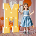 3FT Marquee Light Up Letters M, Warm White Light Up Letter, Large Marquee Letter Sign for Birthday Party Wedding Proposal Marry Me Decor