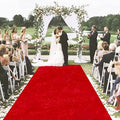 MODFUNS Red Carpet Runner for Party Wedding Aisle Runners 4x20FT Velvet Wedding Aisle Runner Rug with Carpet Taps Rustic Runway Rug for Birthday Party Banquet Reception Decoration