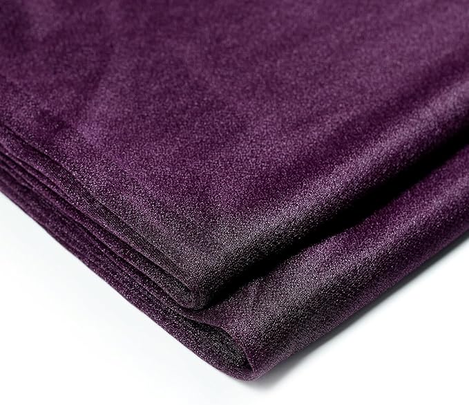 VDS Pack of 1 Panel (30 Inch X 20 Feet) Wedding Arch Draping Fabric Sheer Chiffon Fabric Drapery for Wedding Ceremony Reception Swag Backdrop Canopy Chuppah ARBO Altars Decoration (Eggplant)