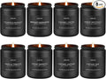 Scented Candles Set - 8 Pack Soy Jar Candle for Home Scented, Aromatherapy Candle Gifts for Men, Women and Birthday, Masculine Home Fragrance Candle